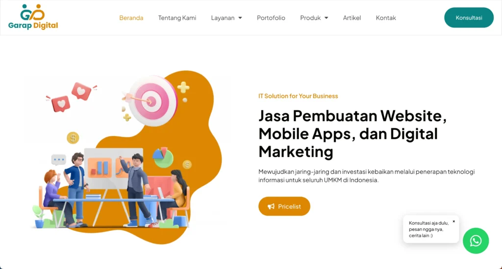 website perusahaan
